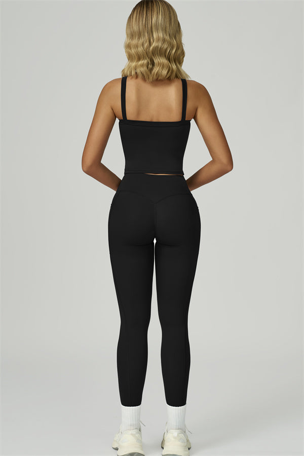 The Flourish Crop Tank Leggings 2-Piece Set