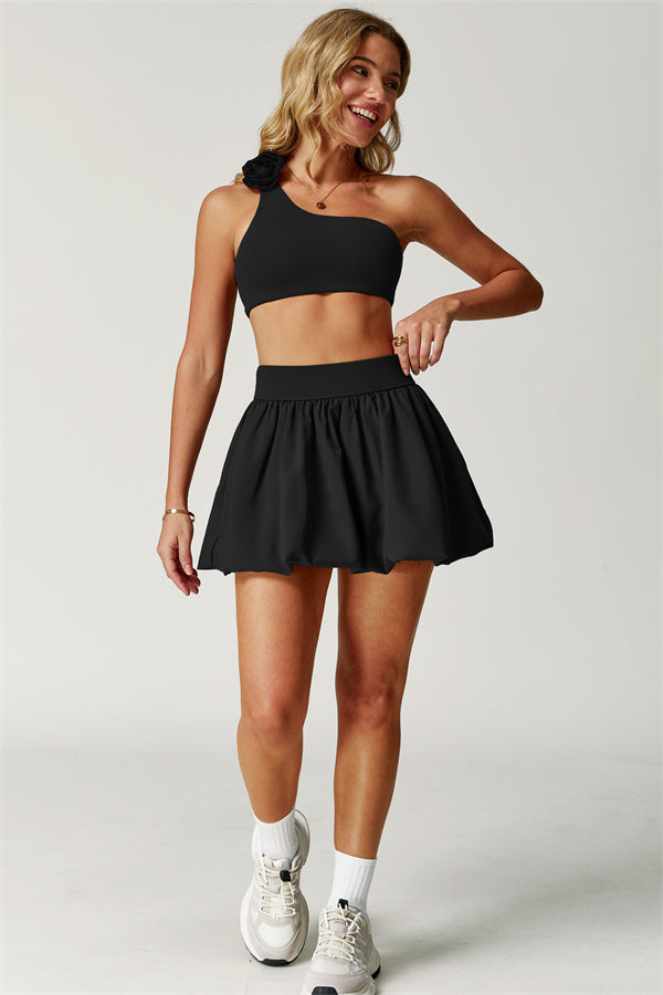 The Blooming Sports Bra Tennis Skirt 2-Piece Set