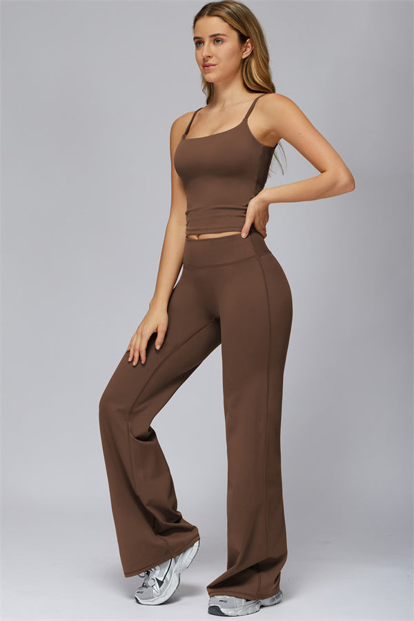 The FlexCore Crop Tank Flared Leggings 2-Piece Set