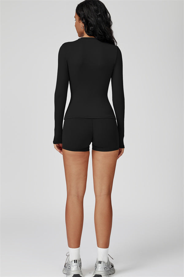 The Oasis Long Sleeve T-shirt Shorts 2-Piece Set