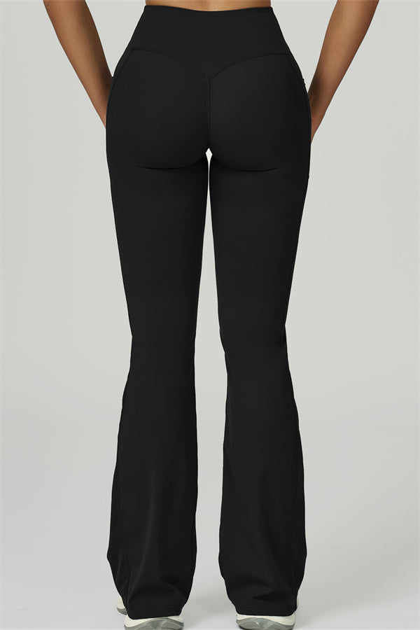 The Flourish Flared Leggings Black