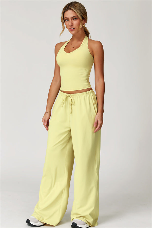 The Sprint Halter Tank Top Sweatpants 2-Piece Set