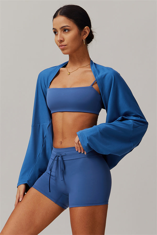The Resonate Drift Cropped Pullover Shorts 2-Piece Set
