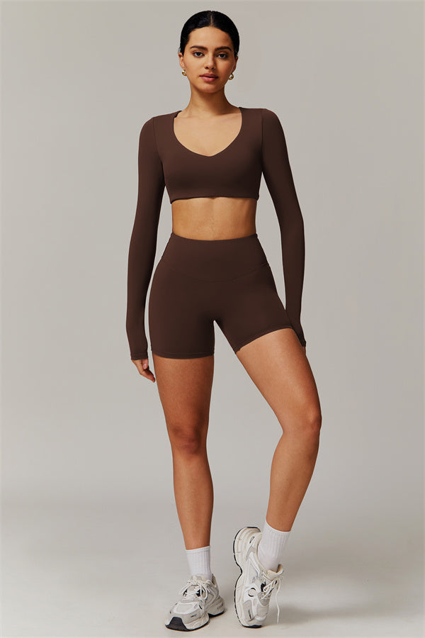 The Delicate Long Sleeve T-shirt Shorts 2-Piece Set