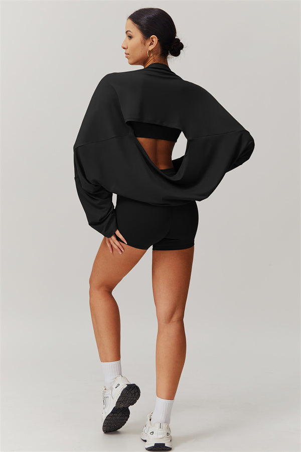 The Resonate Drift Cropped Pullover Shorts 2-Piece Set