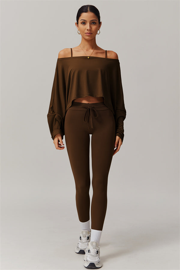 The Resonate Drift Cropped Pullover Leggings 2-Piece Set