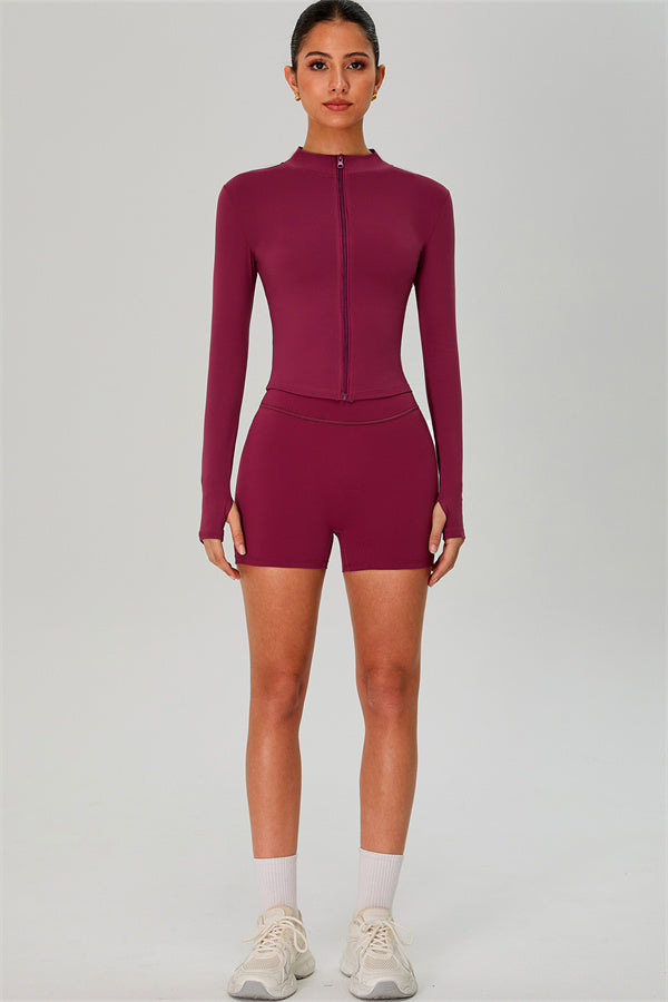 The Jewel Zip Jacket Shorts 2-Piece Set