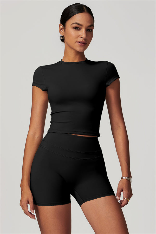 The Enigma T-shirt Shorts 2-Piece Set Black