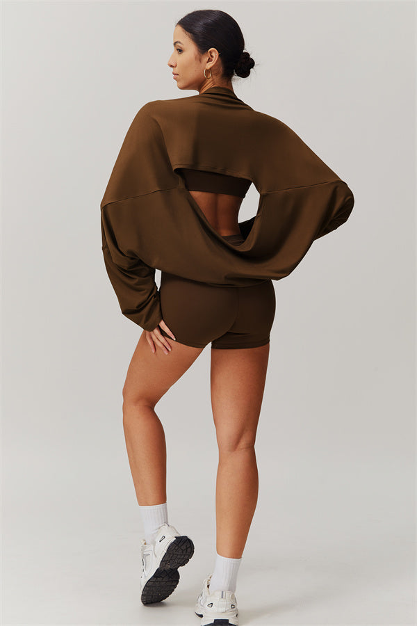 The Resonate Drift Cropped Pullover Shorts 2-Piece Set