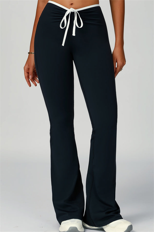 The Skyline Tie Top Flared Leggings Headband 3-Piece Set