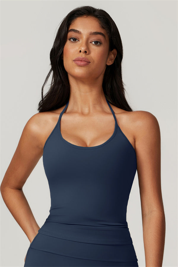 The Refresh Halter Crop Top Rhino