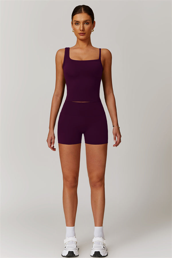 The Flourish Crop Top Shorts 2-Piece Set