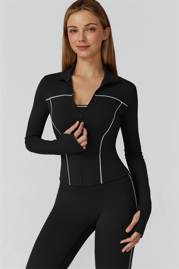 The Venus Zip Longsleeve Top