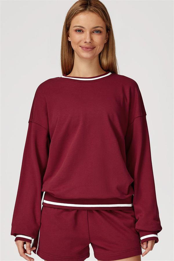 The Amara Sweatshirt Burgundy