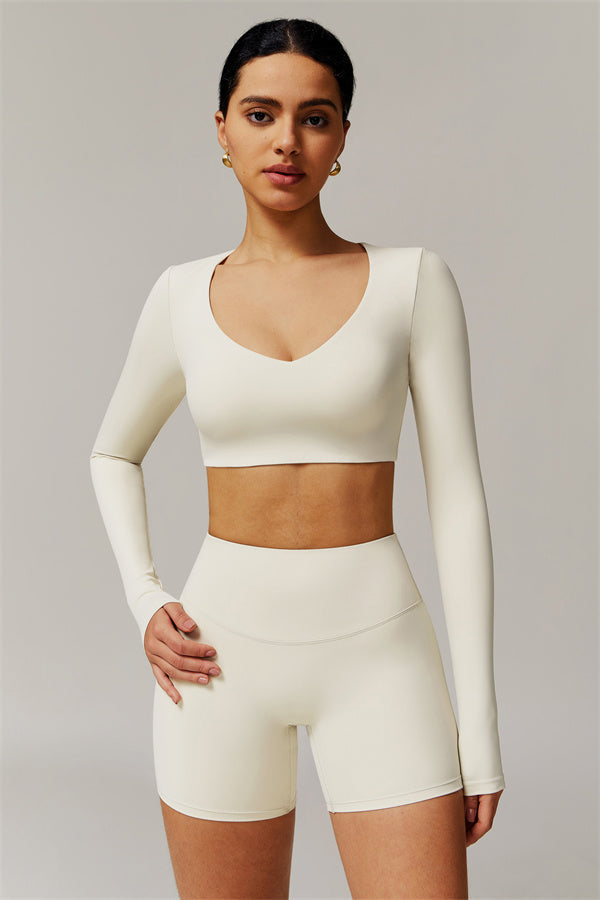 The Delicate Long Sleeve T-shirt Shorts 2-Piece Set