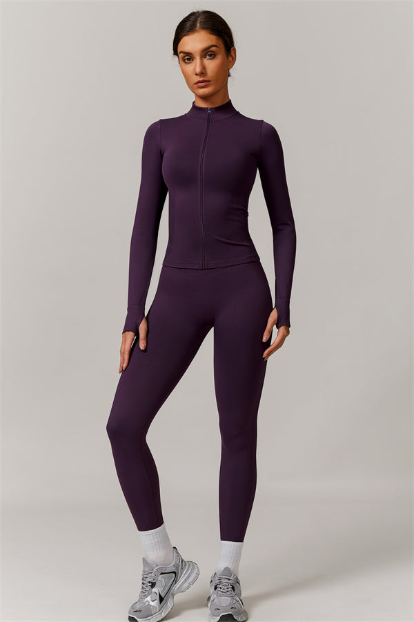 The Nova Luxe Jacket Sports Bra Leggings 3-Piece Set