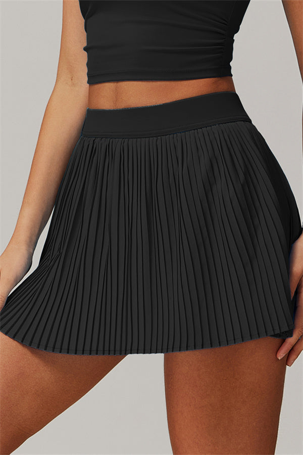 The Balance Tennis Skirt Black