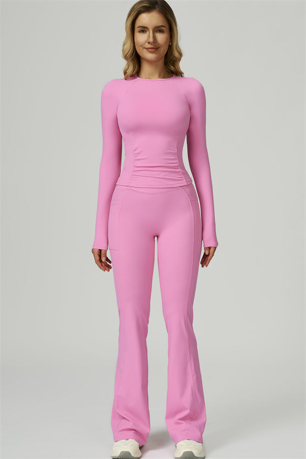 The FlexFit Active Top Flared Leggings 2-Piece Set