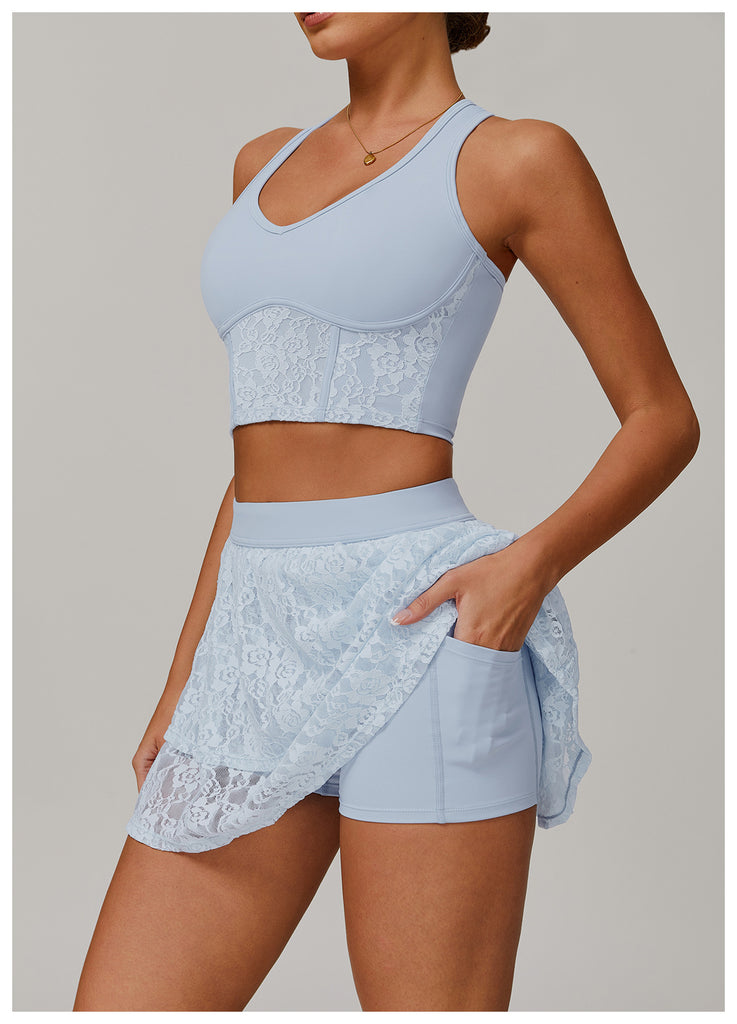 Lace Finest Side Pockets Skort