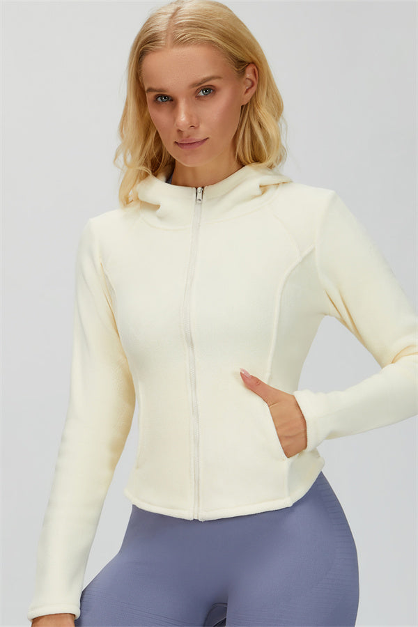 The Whisper Contour Fleece Jacket Champagne
