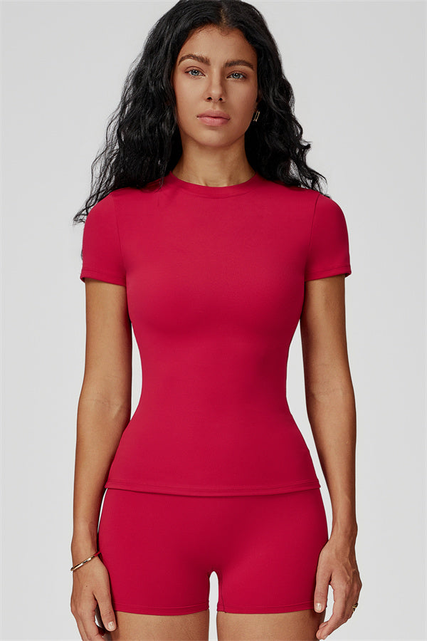 The Oasis T-shirt Shorts 2-Piece Set Amaranth