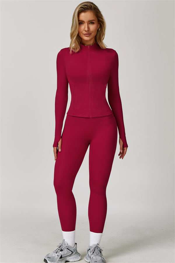 The Refresh Jacket Sports Bra Leggings 3-Piece Set