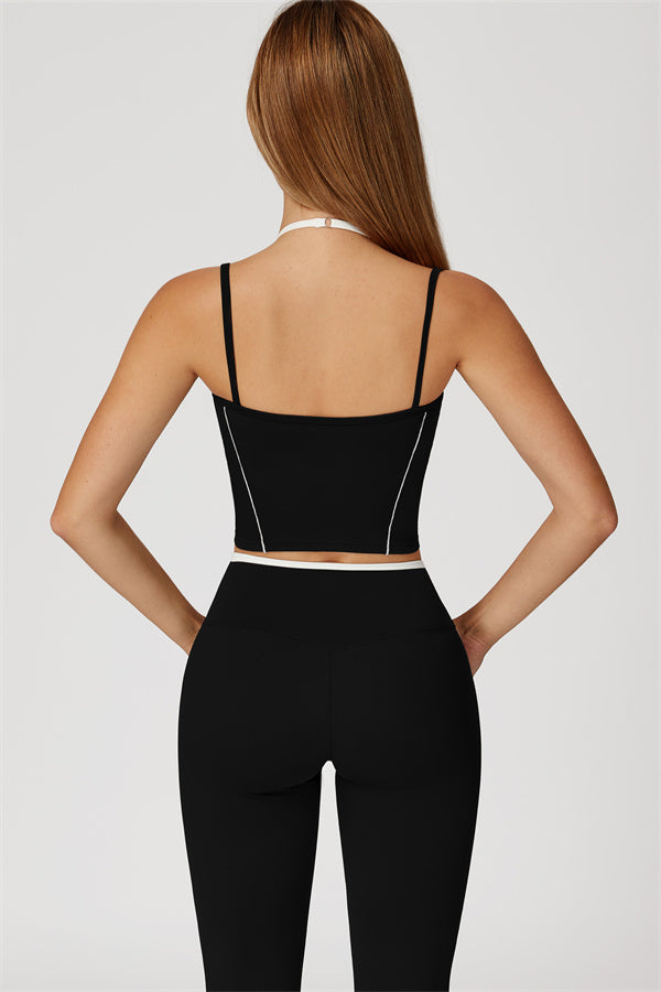 The Radiant Crop Top Flared Leggings 2-Piece Set