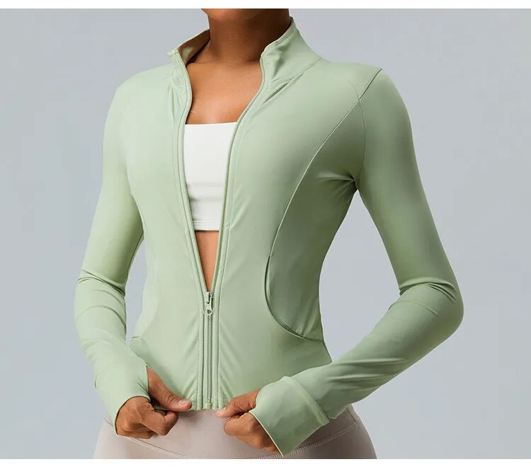 Miley Zip Up Longsleeve Top