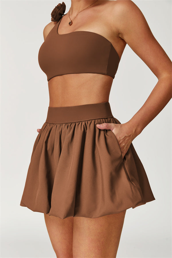 The Blooming Sports Bra Tennis Skirt 2-Piece Set