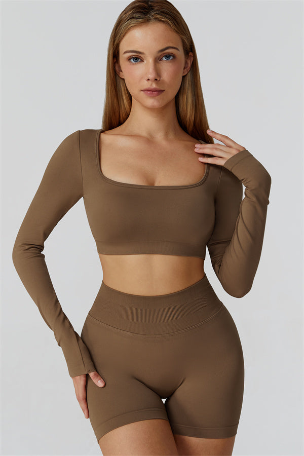 The Reign Long Sleeve Crop Top