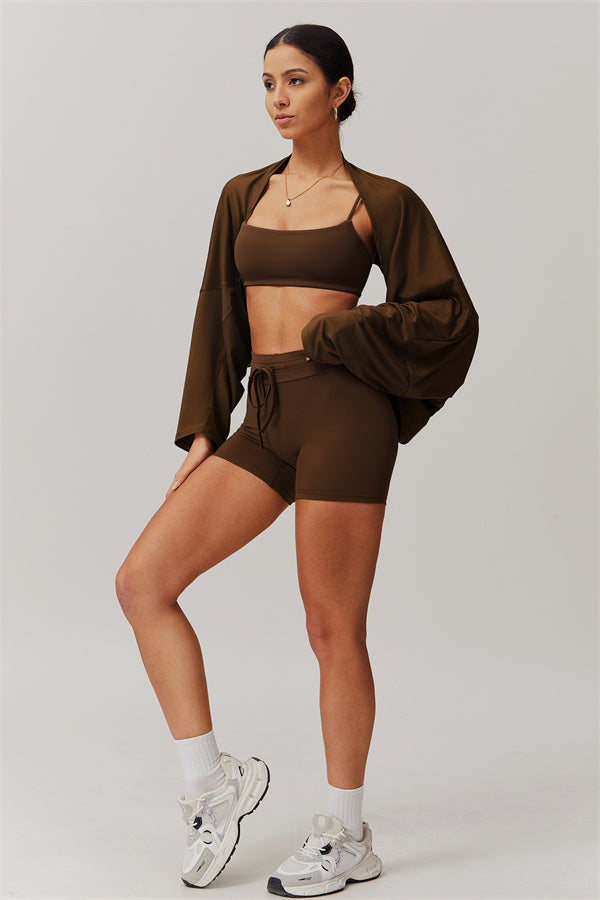 The Resonate Drift Cropped Pullover Shorts 2-Piece Set