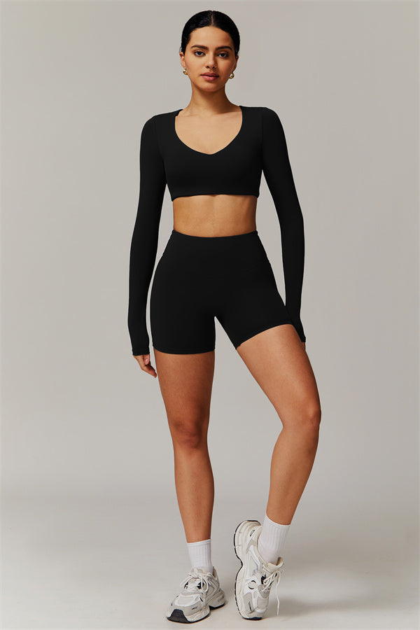 The Delicate Long Sleeve T-shirt Shorts 2-Piece Set