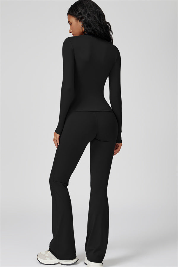 The Oasis Long Sleeve T-shirt Flared Leggings 2-Piece Set