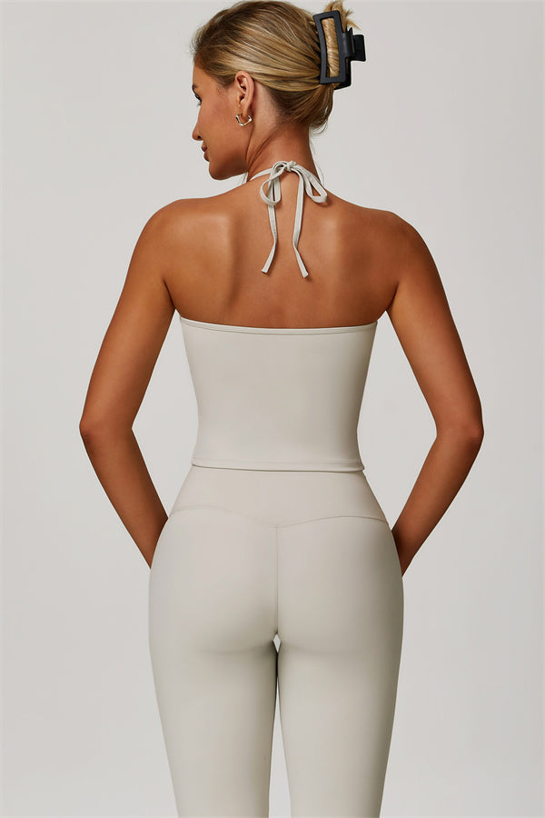 The Refresh Halter Crop Top Leggings 2-Piece Set