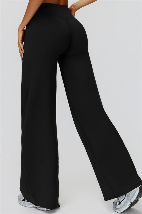 The FemmeFit Straight Leg Pants Black