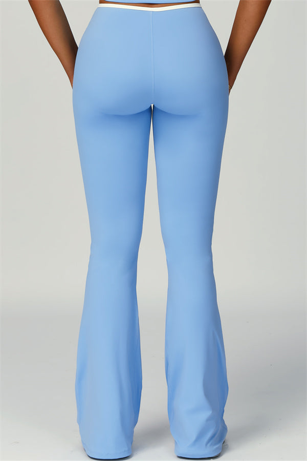 The Skyline Tie Top Flared Leggings Headband 3-Piece Set