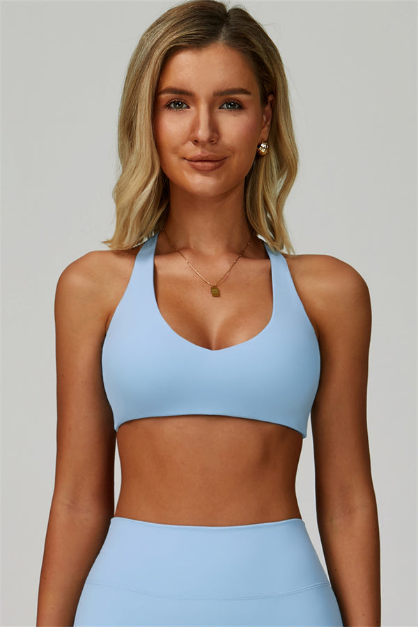 The Seraphine Sports Bra Blue Angel