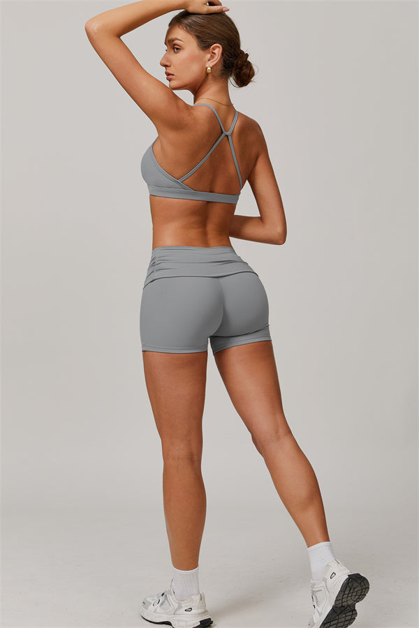 The Juno Star Sports Bra Shorts 2-Piece Set