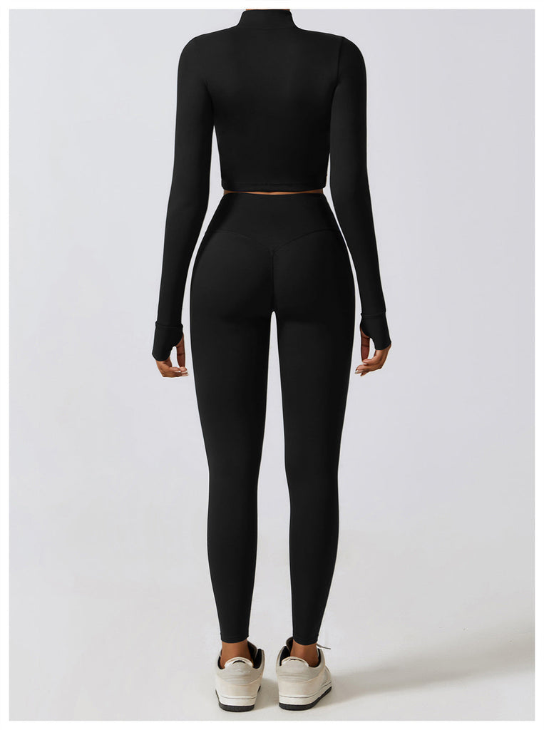 Thea Zip Longsleeve Top