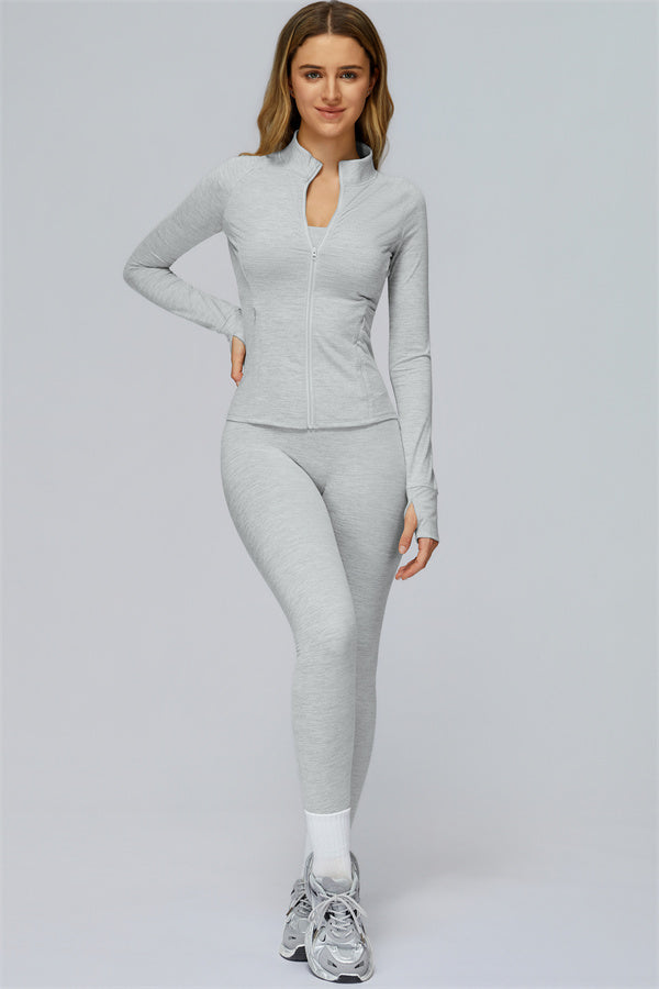 The Radiance Jacket Sports Bra Leggings 3-Piece Set