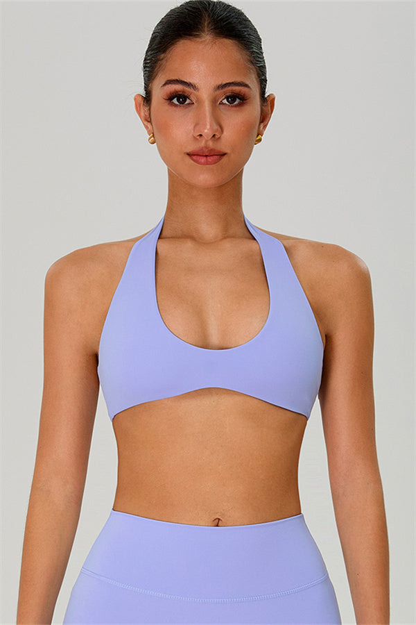The Solid Sports Bra Periwinkle