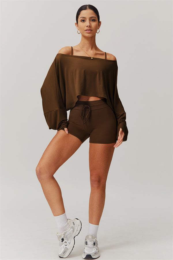 The Resonate Drift Cropped Pullover Shorts 2-Piece Set