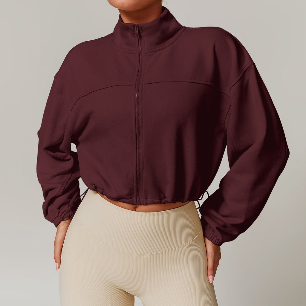 Milana Fleece Zip Jacket Brown
