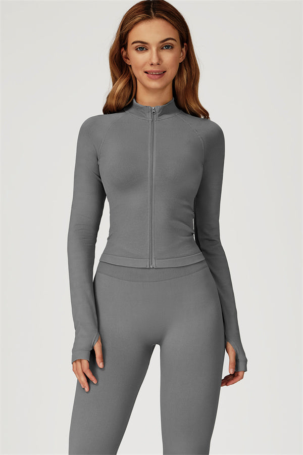 The Sculpt Jacket Leggings 2-Piece Set Shuttle Grey
