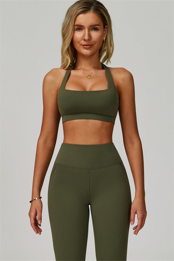 The Bold Halter Sports Bra Leggings 2-Piece Set