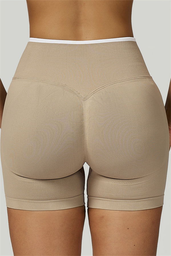The Prime Line Long Sleeve Crop Top Shorts 2-Piece Set