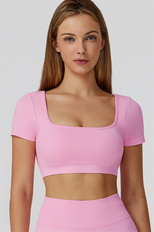The Reign Crop Top Magenta