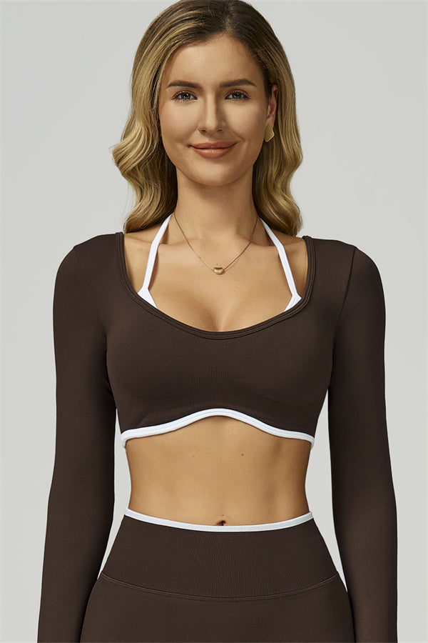 The Prime Line Long Sleeve Crop Top
