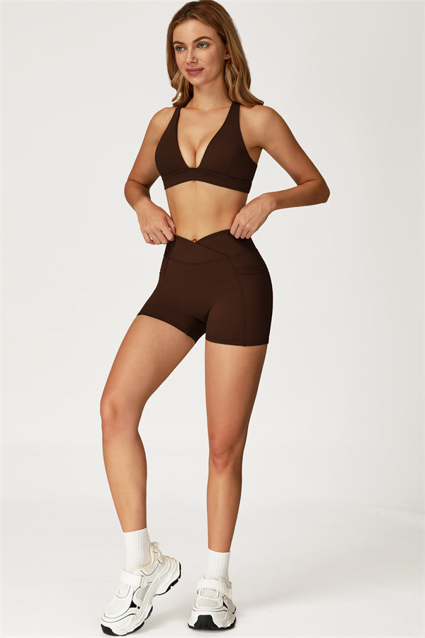 The Glacier Sports Bra Shorts 2-Piece Set