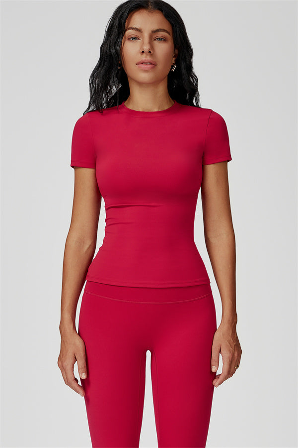 The Oasis T-shirt Leggings 2-Piece Set Amaranth